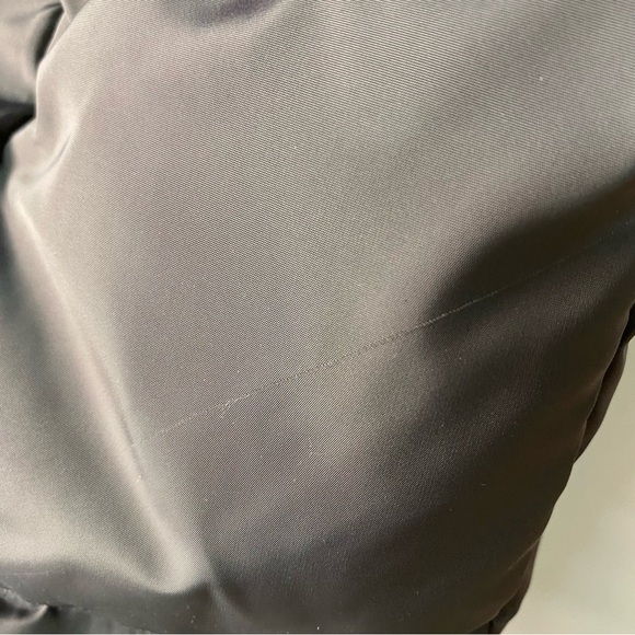 Cole Haan Puffer Coat M Signature Taffeta Down Quilted Oversize Hooded Front Zip - Picture 11 of 12